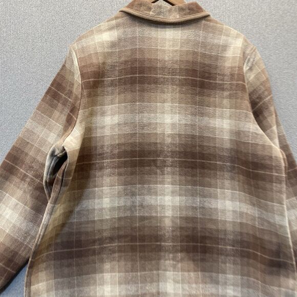 Denim & Co Plaid Button Down Jacket Coat Women's 1X - Picture 4 of 8